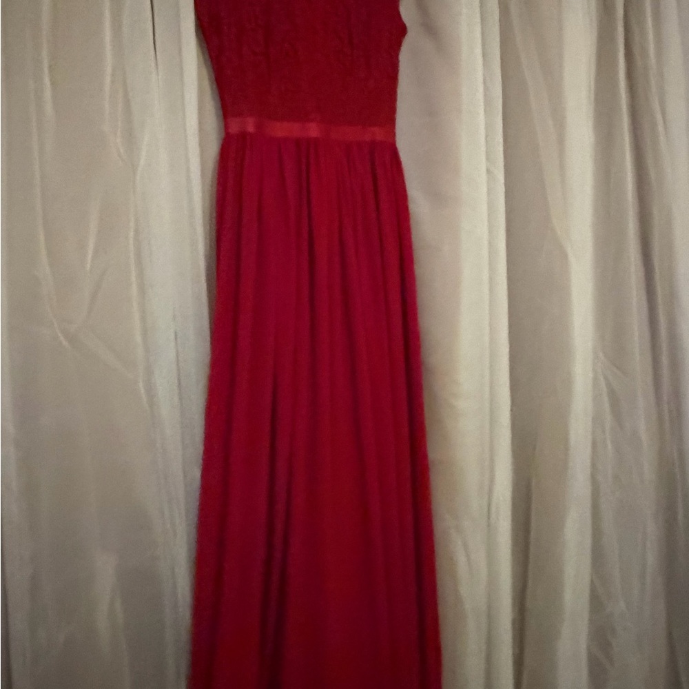 Miusol Strapless Red Dress
